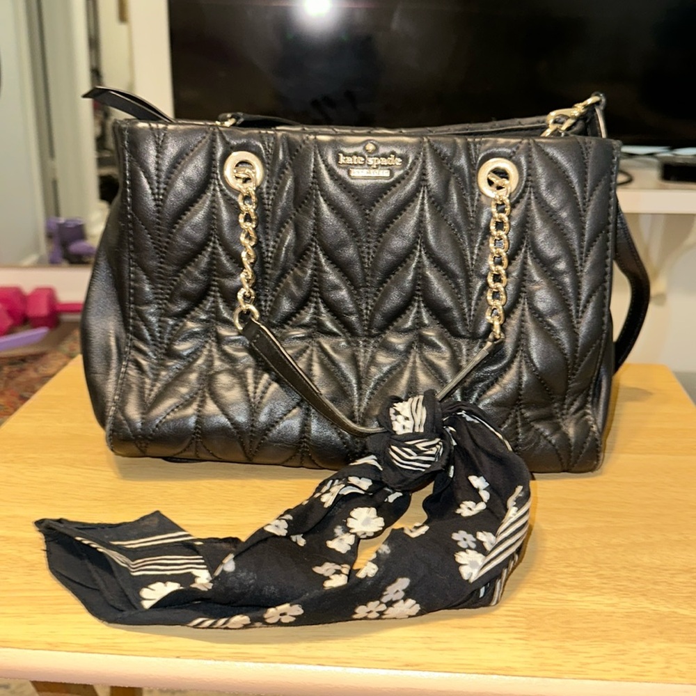 Kate Spade New York Briar Lane Quilted Black Convertible Bag